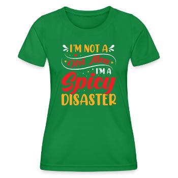 Scharf Esse Tacos Mexikanisch Schärfe Chilli - Frauen Funktions-T-Shirt - Kelly Green - Vorne - AI Model Female 172 dark (172cm)