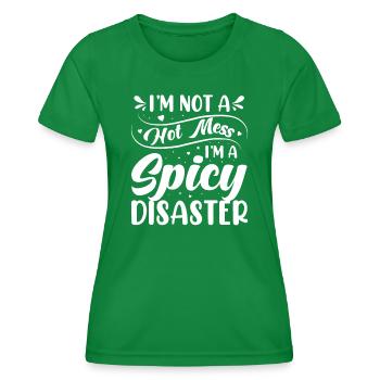 Spicy Eat Tacos Mexican Spicy Chilli - Women's Functional T-Shirt - kelly green - Front - AI Model Female 172 dark (172cm)