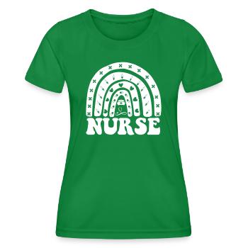 Adjoint au médecin Adjoint Au bureau du médecin - T-shirt sport Femme - vert - Devant - AI Model Female 172 dark (172cm)