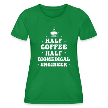 Stolzer Biomedizintechniker Biologie Forschung Bio - Frauen Funktions-T-Shirt - Kelly Green - Vorne - AI Model Female 172 dark (172cm)