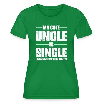 Meilleur oncle Bad Influence Cadeau de famille - T-shirt sport Femme - vert - Devant - AI Model Female 172 dark (172cm)