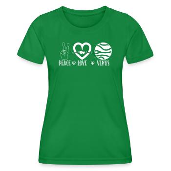 Venus Planète Paix Amour Système Solaire - T-shirt sport Femme - vert - Devant - AI Model Female 172 dark (172cm)