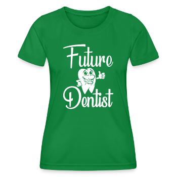 Assistante dentaire Dentiste Dent - T-shirt sport Femme - vert - Devant - AI Model Female 172 dark (172cm)