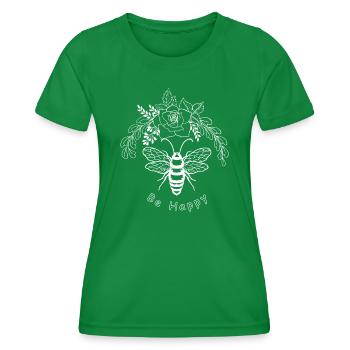 Bee - Women's Functional T-Shirt - kelly green - Front - AI Model Female 172 dark (172cm)