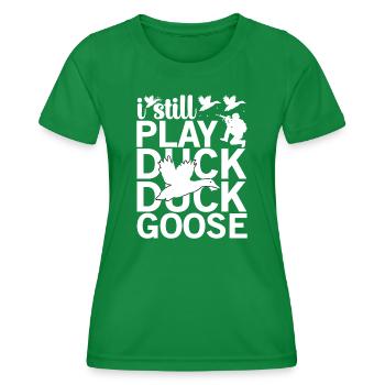 Jagd Jäger Wild Wald Jagen Gans Natur Geschenk - Frauen Funktions-T-Shirt - Kelly Green - Vorne - AI Model Female 172 dark (172cm)