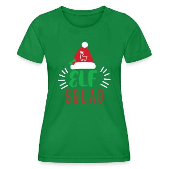 Onze petits elfes de Noël contes de fées Cadeau enfant - T-shirt sport Femme - vert - Devant - AI Model Female 172 dark (172cm)