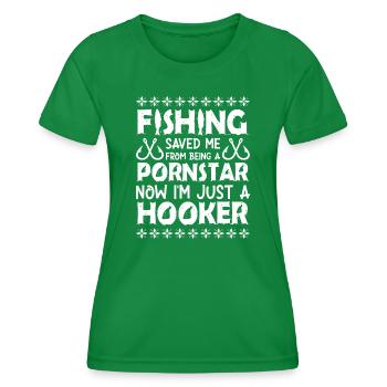 Therapie Angeln See Karpfen Angler Fischer Köder - Frauen Funktions-T-Shirt - Kelly Green - Vorne - AI Model Female 172 dark (172cm)