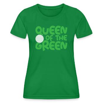 Golf Königin Golferin Frauen Golf - Frauen Funktions-T-Shirt - Kelly Green - Vorne - AI Model Female 172 dark (172cm)