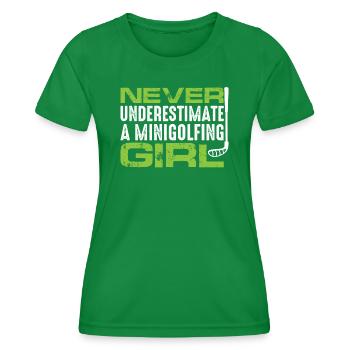MINIGOLF GOLFEUR GOLFEUR -GOLFEUR -GOLFEUR -GOLFEUR - T-shirt sport Femme - vert - Devant - AI Model Female 172 dark (172cm)