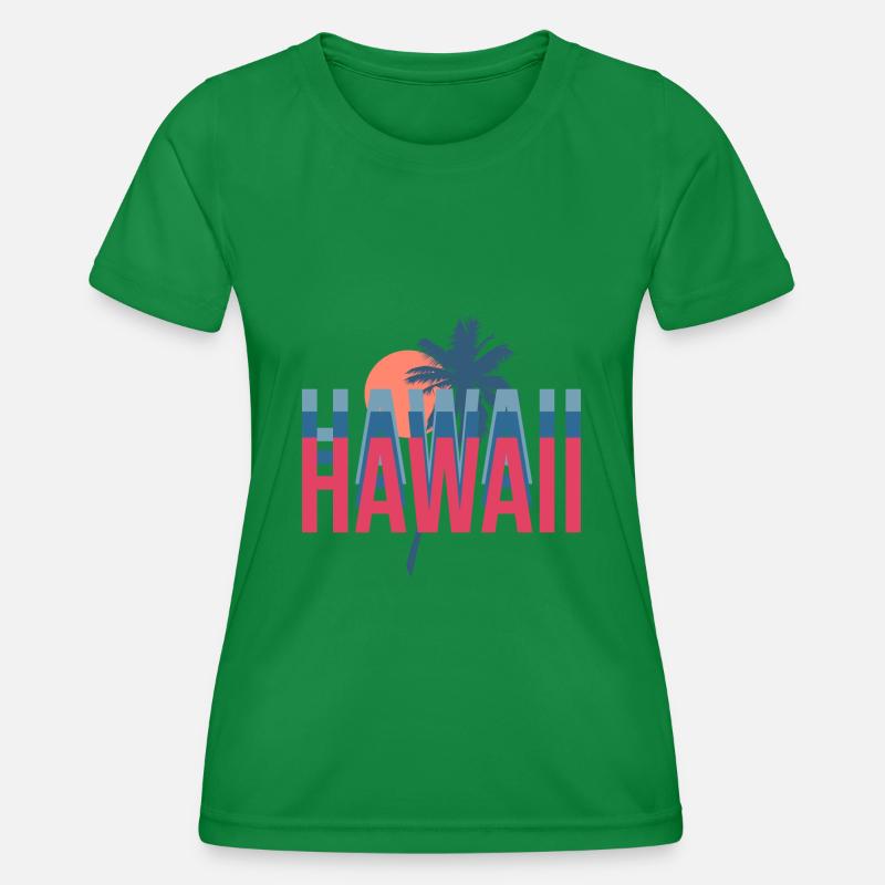 Hawaii - Women's Functional T-Shirt - kelly green