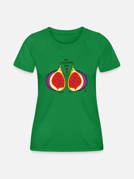 Feigen Paar - Frauen Funktions-T-Shirt - Kelly Green