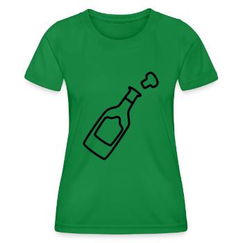 Bouteille de avec bouchon 1 - T-shirt sport Femme - vert - Devant - AI Model Female 172 dark (172cm)