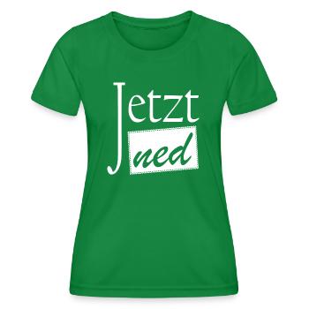 Jetzt ned Dialekt Wien Österreich - Frauen Funktions-T-Shirt - Kelly Green - Vorne - AI Model Female 172 dark (172cm)