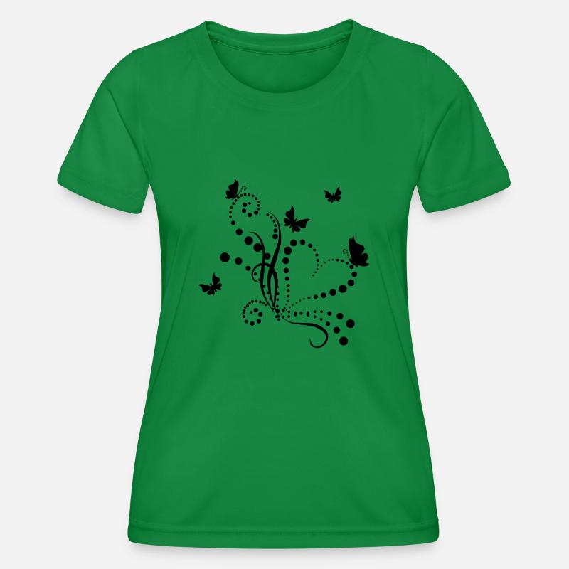 Butterflys - Women's Functional T-Shirt - kelly green