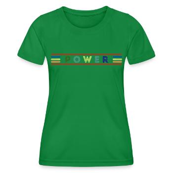 Power - T-shirt sport Femme - vert - Devant - AI Model Female 172 dark (172cm)