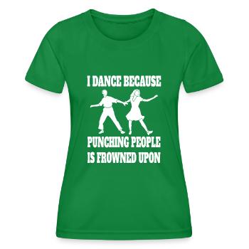 Dancing Gift Dance Sport Hobby Dancer Sport - Women's Functional T-Shirt - kelly green - Front - AI Model Female 172 dark (172cm)