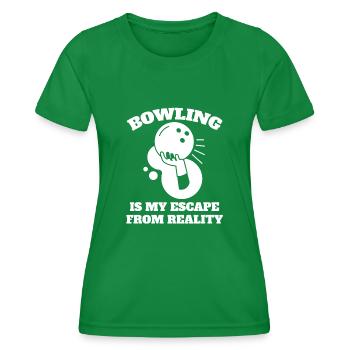 Bowling Bowling Club Bowling Bowling Club - Women's Functional T-Shirt - kelly green - Front - AI Model Female 172 dark (172cm)