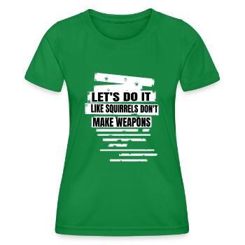 Peace Movement Gift Idea Cool Love Global Peace - Women's Functional T-Shirt - kelly green - Front - AI Model Female 172 dark (172cm)