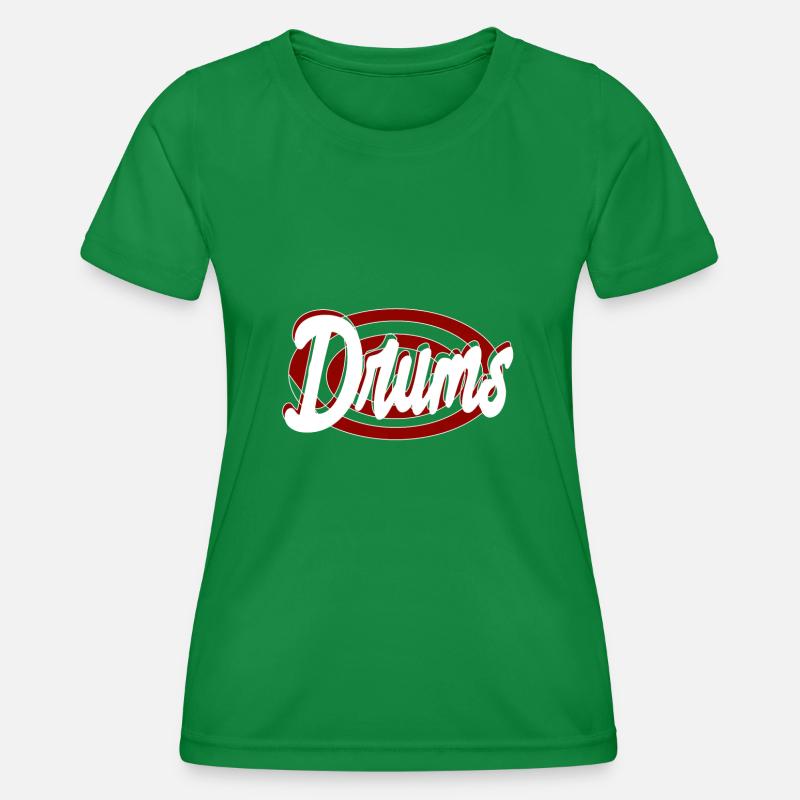 Drums - Women's Functional T-Shirt - kelly green