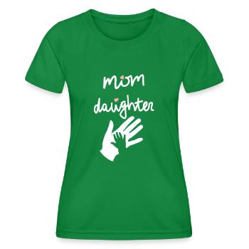 Mutter Tochter Muttertag feiern Mama Geschenkidee - Frauen Funktions-T-Shirt - Kelly Green - Vorne - AI Model Female 172 dark (172cm)