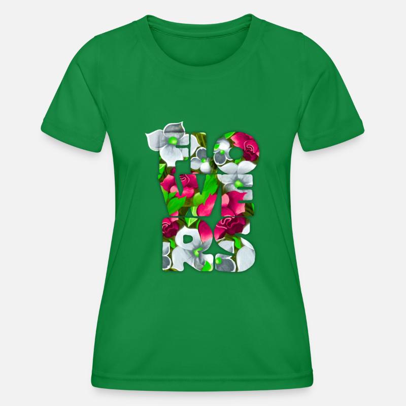 flowers - Women's Functional T-Shirt - kelly green