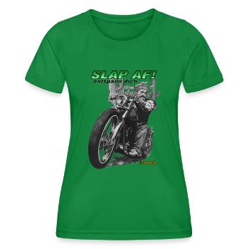 slap af - entspann dich - Frauen Funktions-T-Shirt - Kelly Green - Vorne - AI Model Female 172 dark (172cm)