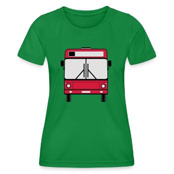Busfahrer Bus Omnibus Schulbus Bus , Stadtbus (25) - Frauen Funktions-T-Shirt - Kelly Green - Vorne - AI Model Female 172 dark (172cm)