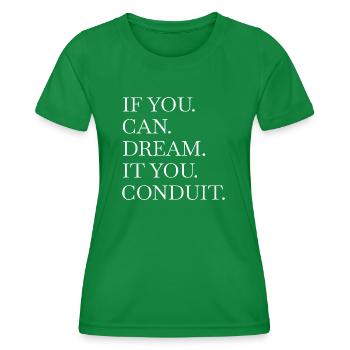 prop electronics electrician present idea jokes - Frauen Funktions-T-Shirt - Kelly Green - Vorne - AI Model Female 172 dark (172cm)