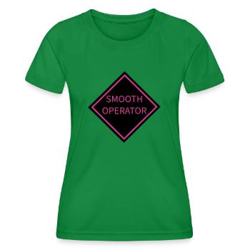 Smooth Operator Warning Sign - Women's Functional T-Shirt - kelly green - Front - AI Model Female 172 dark (172cm)