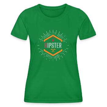 Hipster - Women's Functional T-Shirt - kelly green - Front - AI Model Female 172 dark (172cm)