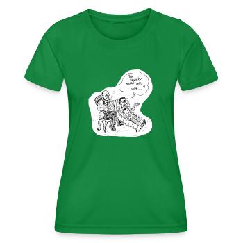 Therapeut Poster - Frauen Funktions-T-Shirt - Kelly Green - Vorne - AI Model Female 172 dark (172cm)