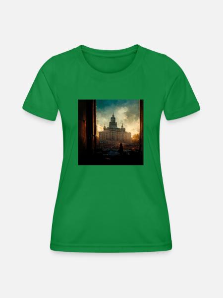 Moskau nach dem Krieg - Frauen Funktions-T-Shirt - Kelly Green