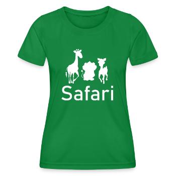 Safari Zoo Animal Safari Zoo - T-shirt sport Femme - vert - Devant - AI Model Female 172 dark (172cm)