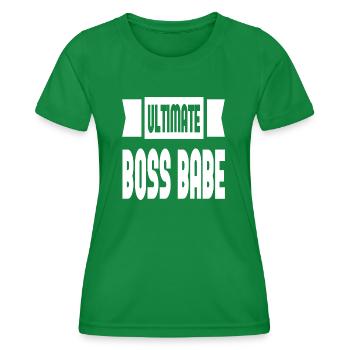 Ultimate Boss Babe - Frauen Funktions-T-Shirt - Kelly Green - Vorne - AI Model Female 172 dark (172cm)