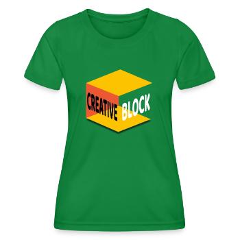 Kreativer BLOCK - Frauen Funktions-T-Shirt - Kelly Green - Vorne - AI Model Female 172 dark (172cm)