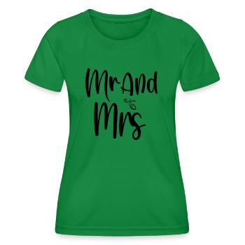 Mr And Mrs - Frauen Funktions-T-Shirt - Kelly Green - Vorne - AI Model Female 172 dark (172cm)