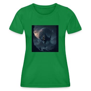Monde sombre mourant - T-shirt sport Femme - vert - Devant - AI Model Female 172 dark (172cm)
