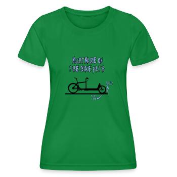 Cargo bike nightmare - Women's Functional T-Shirt - kelly green - Front - AI Model Female 172 dark (172cm)