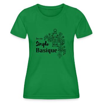 Leben - Frauen Funktions-T-Shirt - Kelly Green - Vorne - AI Model Female 172 dark (172cm)