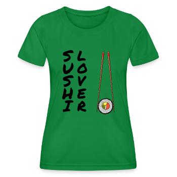 Sushi - Frauen Funktions-T-Shirt - Kelly Green - Vorne - AI Model Female 172 dark (172cm)