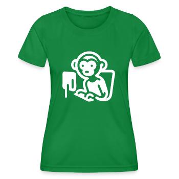 Code Affe - Frauen Funktions-T-Shirt - Kelly Green - Vorne - AI Model Female 172 dark (172cm)