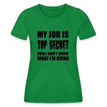 Lustige Sprüche - Frauen Funktions-T-Shirt - Kelly Green - Vorne - AI Model Female 172 dark (172cm)