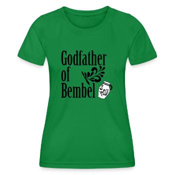 Parrain de Bembel #FrankfurtShirts - T-shirt sport Femme - vert - Devant - AI Model Female 172 dark (172cm)