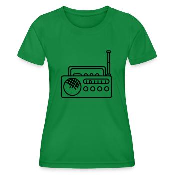 Radio - T-shirt sport Femme - vert - Devant - AI Model Female 172 dark (172cm)