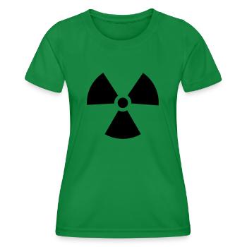 atomzeichen - Frauen Funktions-T-Shirt - Kelly Green - Vorne - AI Model Female 172 dark (172cm)