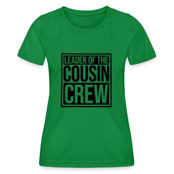 Leader Cousin Crew Team - Frauen Funktions-T-Shirt - Kelly Green - Vorne - AI Model Female 172 dark (172cm)