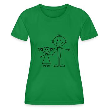 little_sister - Frauen Funktions-T-Shirt - Kelly Green - Vorne - AI Model Female 172 dark (172cm)