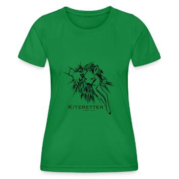 Kitzretter - T-shirt sport Femme - vert - Devant - AI Model Female 172 dark (172cm)