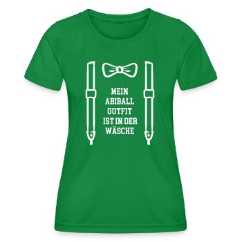 Abiball Outfit Abitur Schulabschluss Abifeier Abi - Frauen Funktions-T-Shirt - Kelly Green - Vorne - AI Model Female 172 dark (172cm)