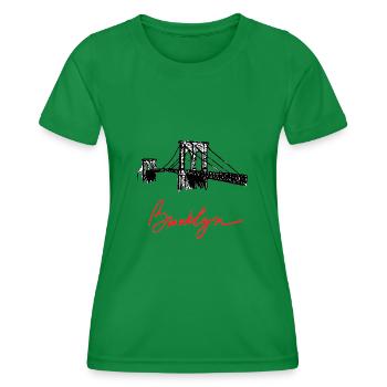 Brooklyn - T-shirt sport Femme - vert - Devant - AI Model Female 172 dark (172cm)